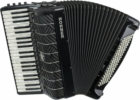 Piano accordion
 Hohner Mattia IV 120 CR Gun Black/Pearl Key Piano accordion
 - 1