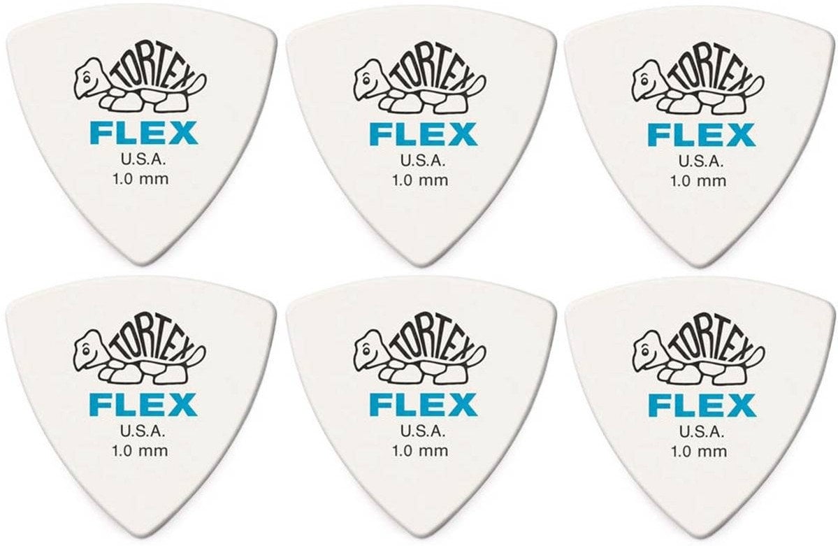 Перце за китара Dunlop 456R 1.0 Tortex Flex Triangle 6 Перце за китара