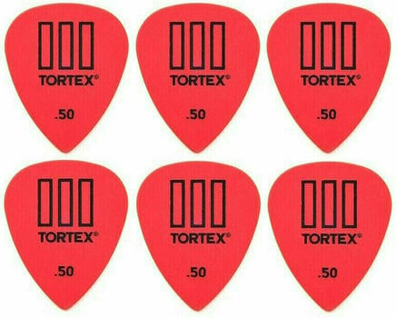 Plectrum Dunlop 462R 0.50 Tortex TIII 6 Plectrum - 1