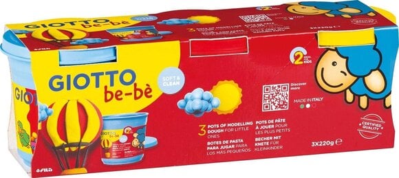 Пластилин за деца GIOTTO Be-Bé Пластилин за деца Смес 3 x 220 g - 1