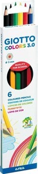 Krāsu zīmulis GIOTTO Colors 3.0 Spalvotų pieštukų rinkinys Mix 6 Gab. - 1