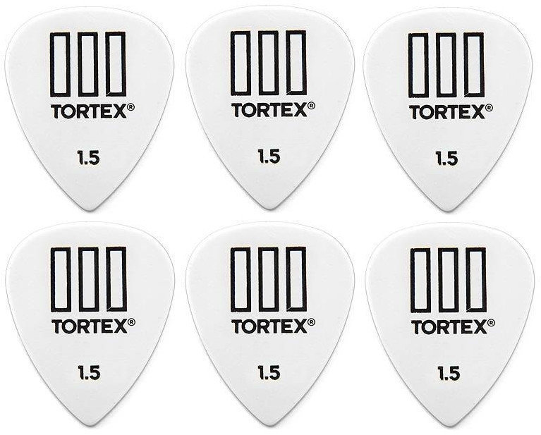 Médiators Dunlop 462R 1.50 Tortex TIII 6 Médiators