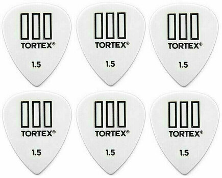 Médiators Dunlop 462R 1.50 Tortex TIII 6 Médiators - 1