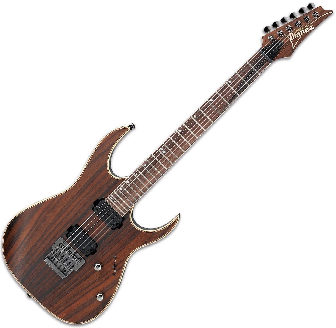 Elektrische gitaar Ibanez RG721RW Premium Charcoal Brown Flat