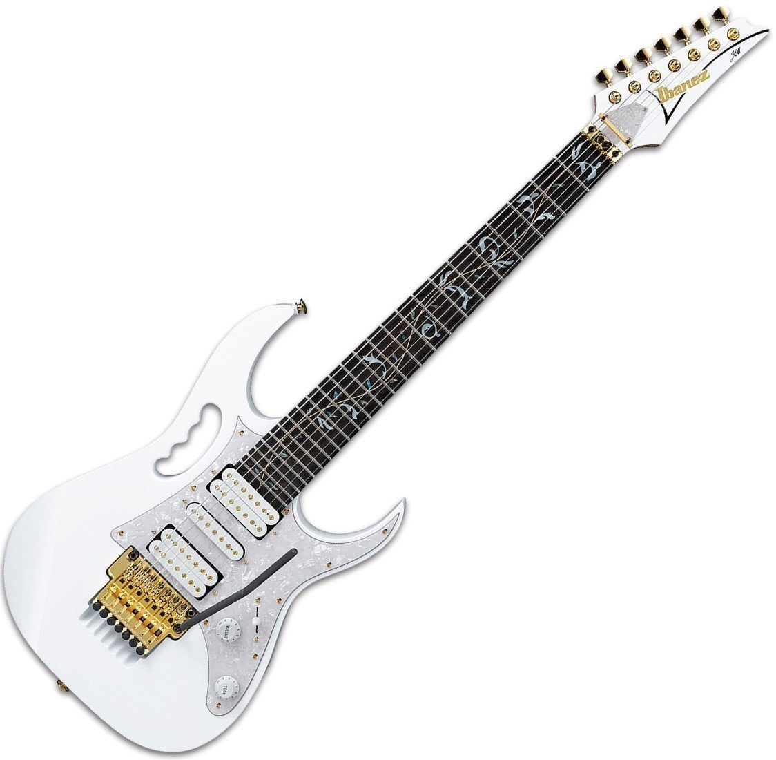 Elektrische gitaar Ibanez JEM7V7 WH