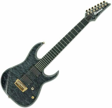 7-string Electric Guitar Ibanez RGIX27FEQM Iron Label Transparent Grey - 1