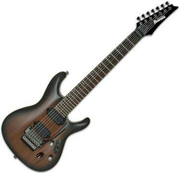 Guitarra eléctrica de 7 cuerdas Ibanez S5527 Prestige Transparent Black Sunburst - 1
