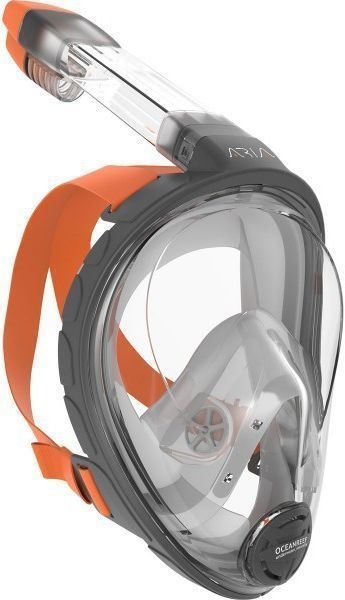 Dykmask Ocean Reef Aria Full Face Snorkeling Mask Grey S/M