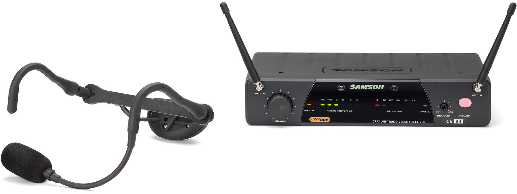 Безжични слушалки с микрофон Samson AirLine 77 AH7 Fitness Headset E1