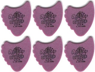 Plektrum Dunlop 414R 1.14 Tortex Fins 6 Plektrum