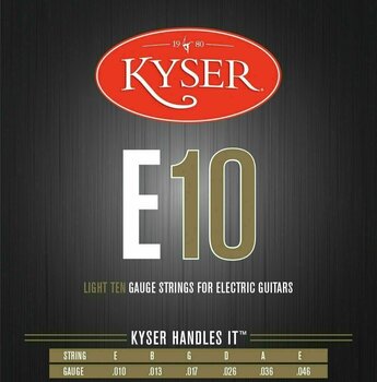 Cordas para guitarra elétrica Mi Kyser USA Light E10 Cordas para guitarra elétrica Mi - 1