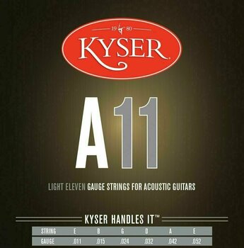 Snaren voor akoestische gitaar Kyser USA Light A11 - 1