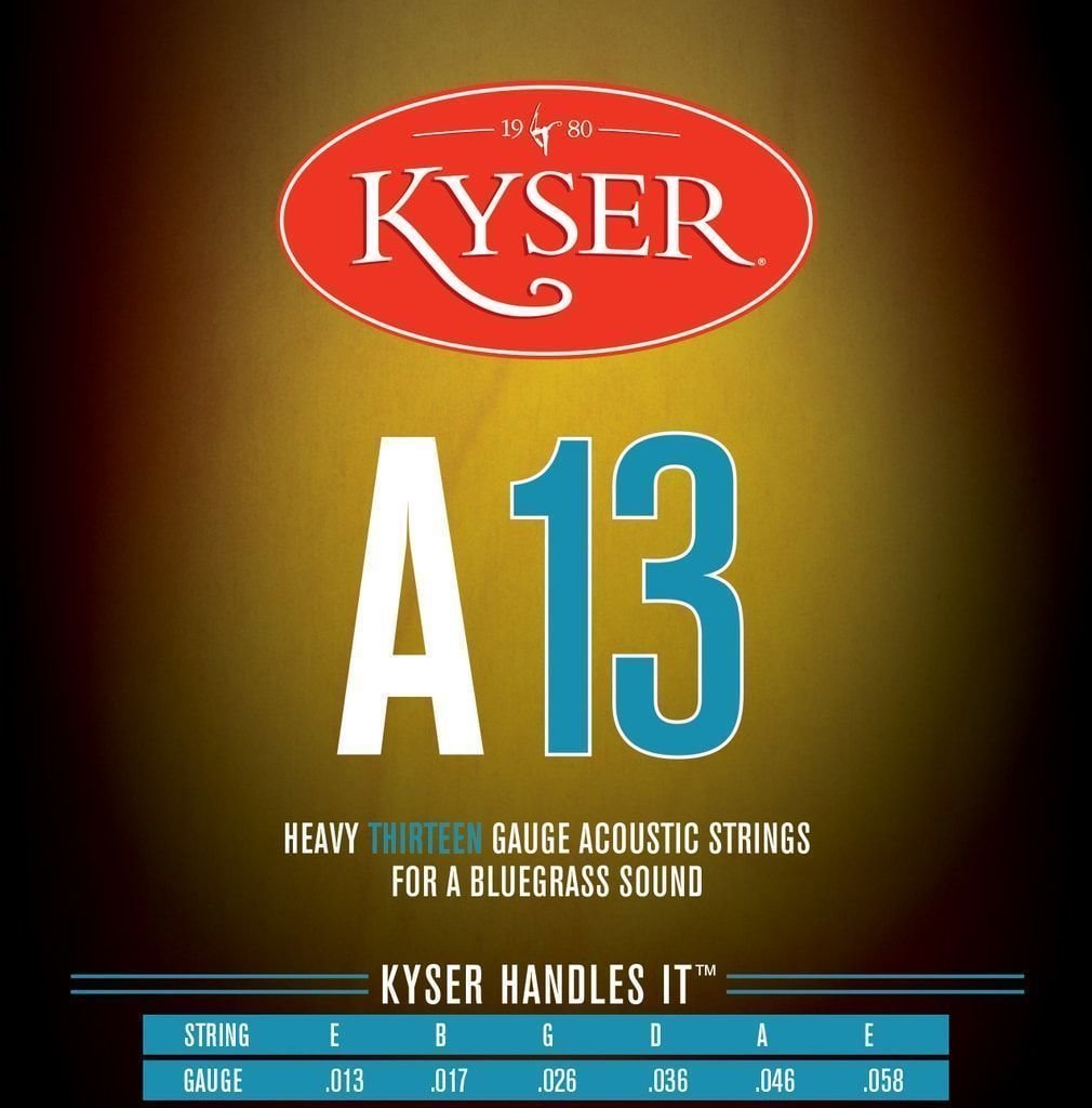 Snaren voor akoestische gitaar Kyser USA Heavy Bluegrass A13
