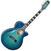 Jumbo elektro-akoestische gitaar Takamine TSP178AC-SBB See Thru Blue Burst