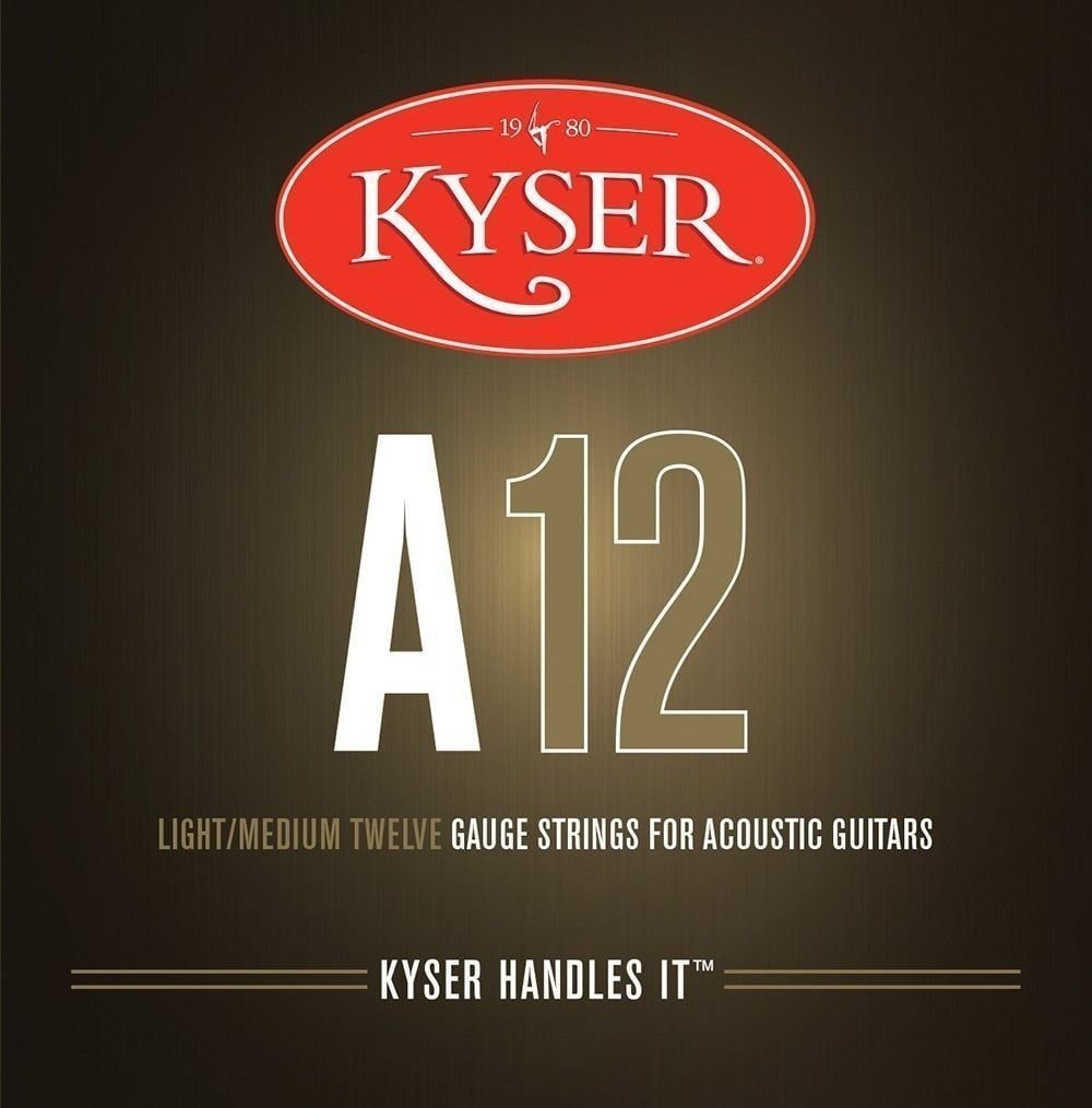 Akusztikus gitárhúrok Kyser USA Light/Medium A12