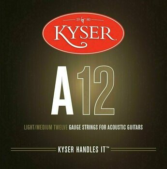 Snaren voor akoestische gitaar Kyser USA Light/Medium A12 - 1
