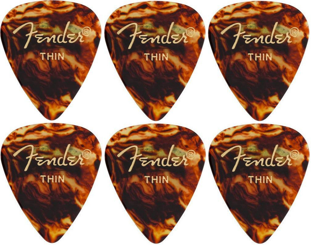 Médiators Fender 351 Shape Classic 6 Médiators