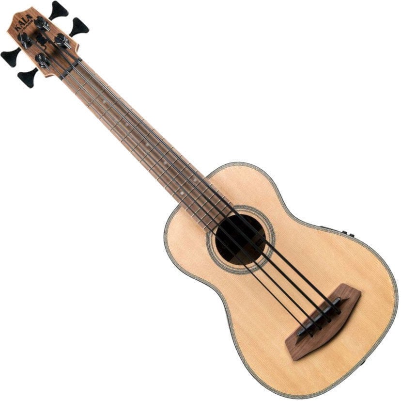Bas ukulele Kala U-Bass Spruce Top Fretted Lefthand with Gigbag