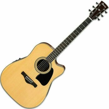 electro-acoustic guitar Ibanez AW70ECE-NT Natural High Gloss - 1