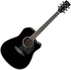 Dreadnought Elektro-Akustikgitarren Ibanez PF15ECE-BK Black Dreadnought Elektro-Akustikgitarren