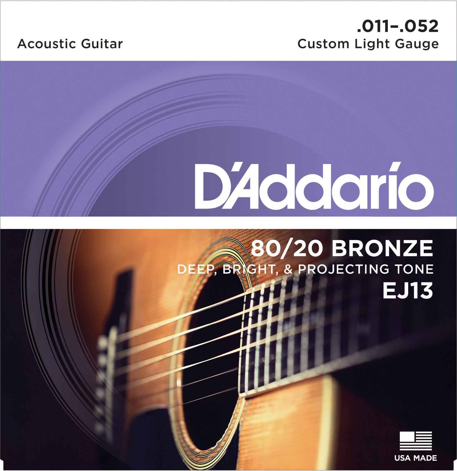 Struny pro akustickou kytaru D'Addario EJ13