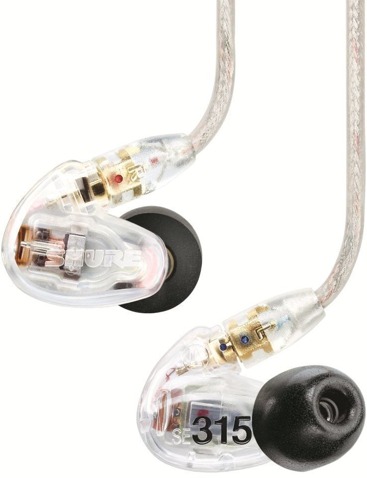 U-uho slušalice Shure SE315-CL Sound Isolating Earphones - Clear