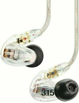 Slušalke za v uho Shure SE315-CL Sound Isolating Earphones - Clear - 1