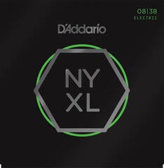 Cordas para guitarra elétrica Mi D'Addario NYXL0838 Cordas para guitarra elétrica Mi