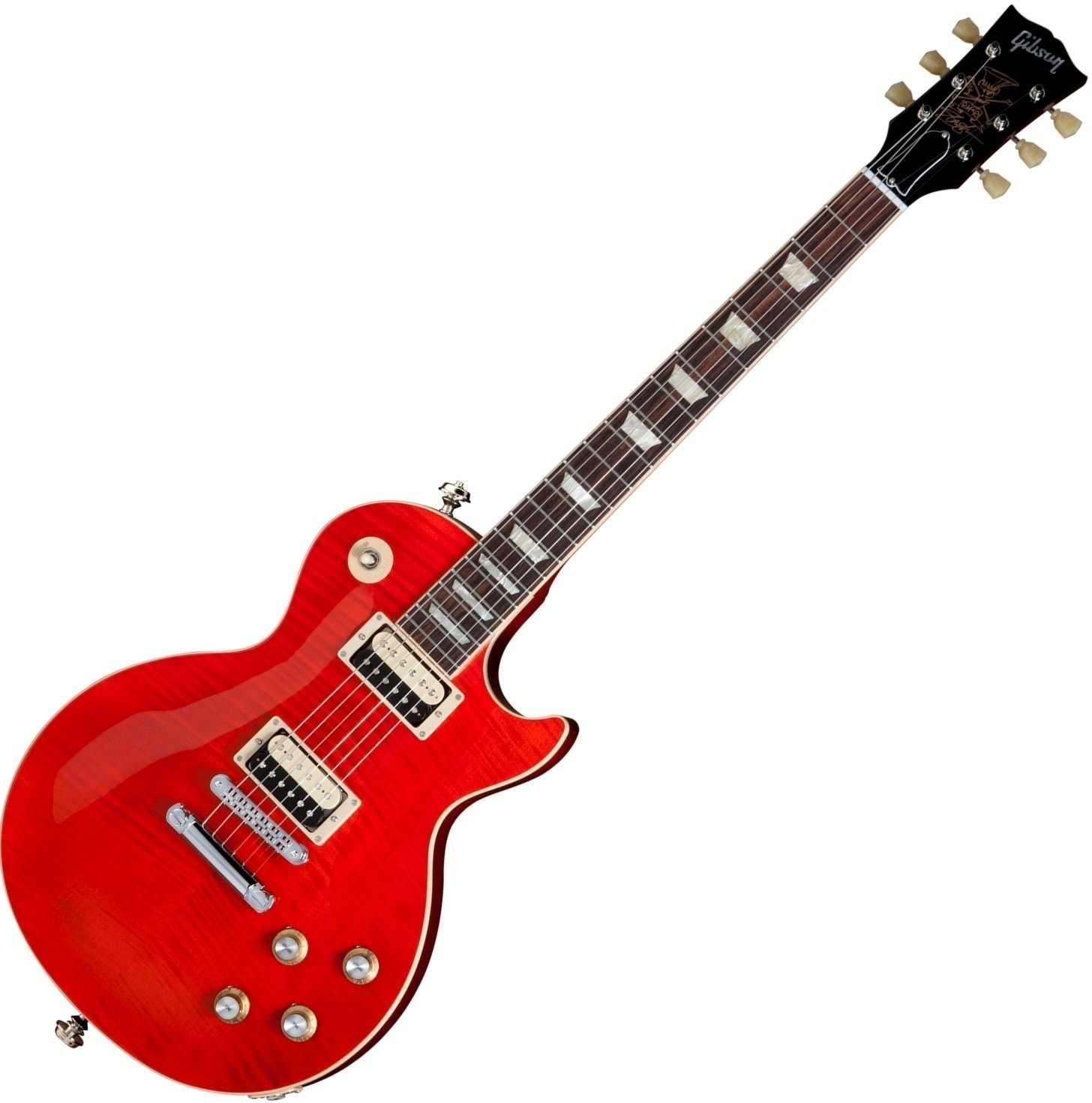 Signature E-Gitarre Gibson Slash Signature Vermillion Les Paul