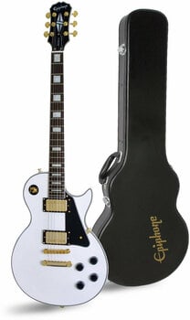 Guitare électrique Epiphone Les Paul CUSTOM PRO AW SET Alpine White - 1