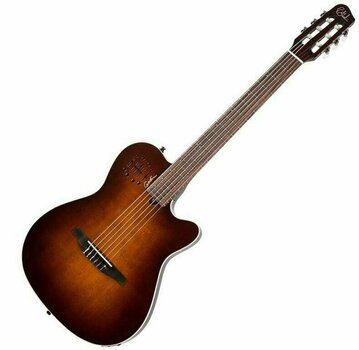 Klassisk gitarr med förförstärkare Godin Multiac Nylon Encore Burnt Umber - 1