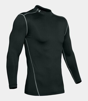 Vêtements thermiques Under Armour ColdGear Compression Mock Black/Steel XL - 1