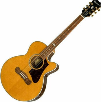 Elektroakusztikus gitár Epiphone EJ-200SCE Coupe Vintage Natural - 1