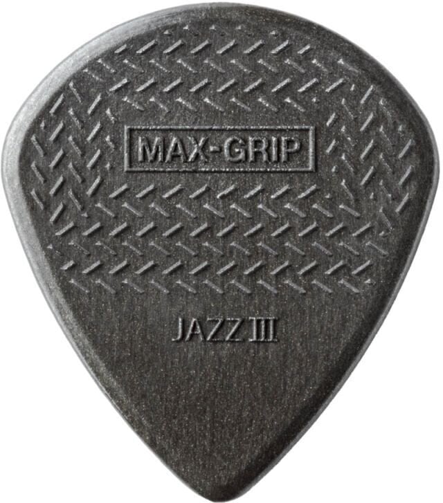 Plektrum Dunlop 471R3C Nylon Max Grip Jazz III Carbon Plektrum