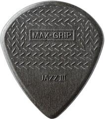 Pick Dunlop 471R3C Nylon Max Grip Jazz III Carbon Pick