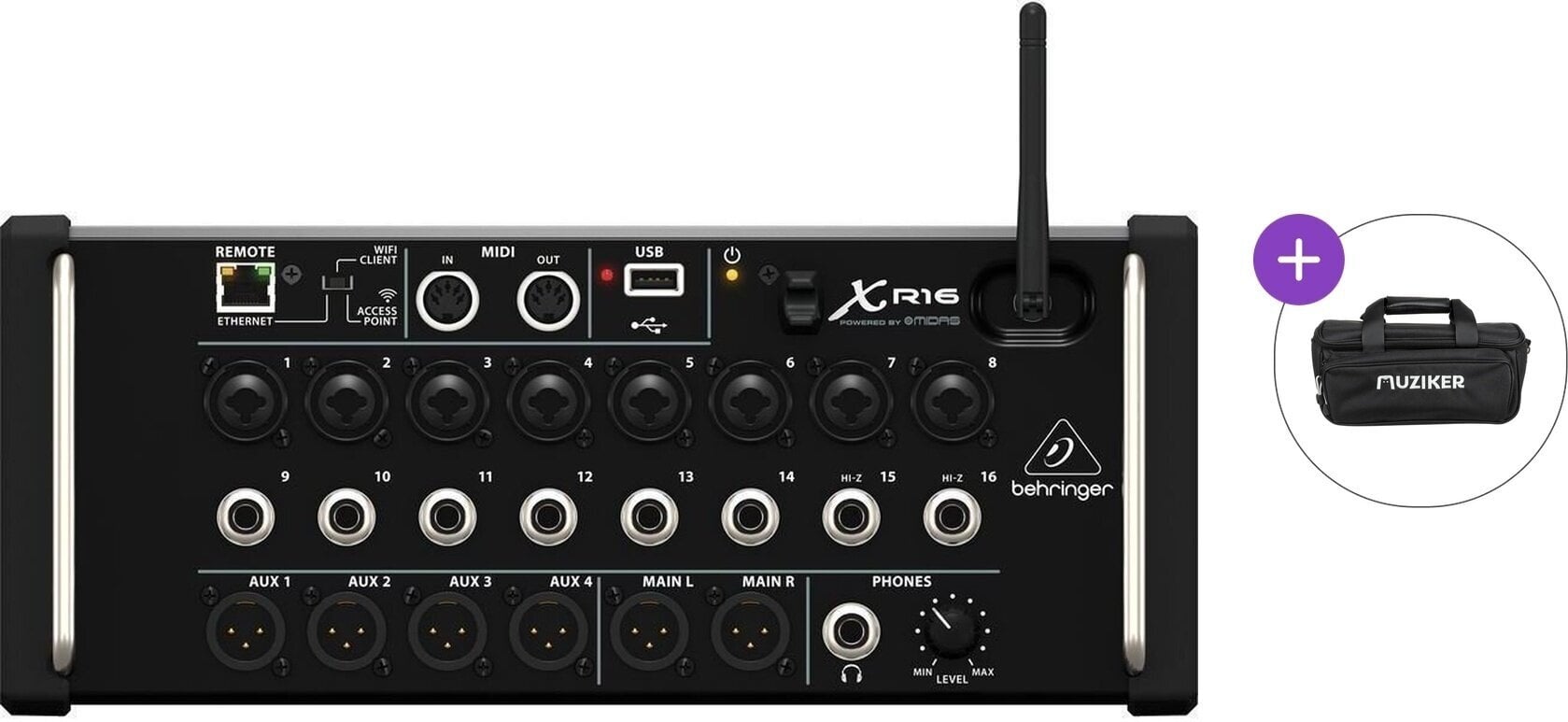Digitalmischpult Behringer X AIR XR16 Basic SET Digitalmischpult