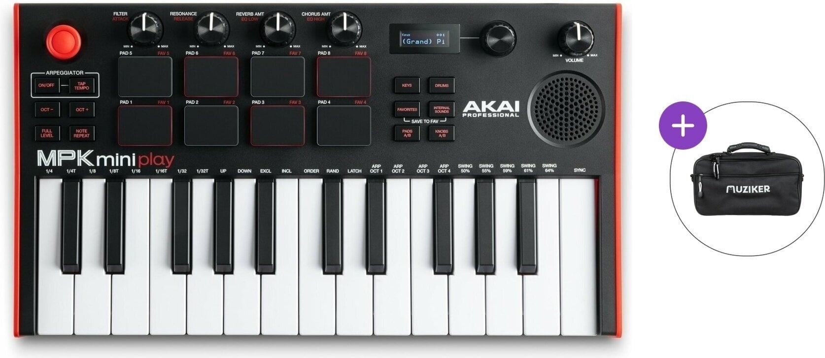 Master-Keyboard Akai MPK Mini PLAY MK3 Basic SET Master-Keyboard