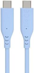 USB Cable PremiumCord Silicone USB-C 60W 480Mbps Blue 1,5 m USB Cable