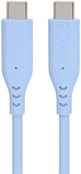USB кабл PremiumCord Silicone USB-C 60W 480Mbps Blue 1,5 m USB кабл - 1