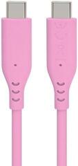 USB кабл PremiumCord Silicone USB-C 60W 480Mbps Pink 1,5 m USB кабл