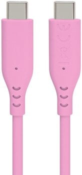 USB кабл PremiumCord Silicone USB-C 60W 480Mbps Pink 1,5 m USB кабл - 1