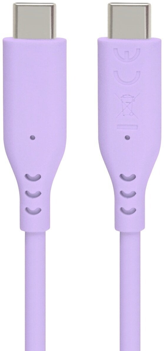 USB кабл PremiumCord Silicone USB-C 60W 480Mbps Purple 1,5 m USB кабл