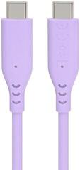 USB кабл PremiumCord Silicone USB-C 60W 480Mbps Purple 1,5 m USB кабл