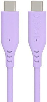 USB кабл PremiumCord Silicone USB-C 60W 480Mbps Purple 1,5 m USB кабл - 1