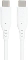 USB Cable PremiumCord Silicone USB-C 60W 480Mbps White 1,5 m USB Cable