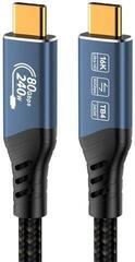 USB Cable PremiumCord USB4 Version 2.0 80Gbps 16K@60Hz 240W Thunderbolt 5 1,2 m USB Cable