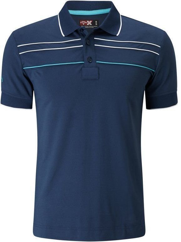 Риза за поло Callaway Youth Chest Piped Junior Polo Shirt Insignia Blue L