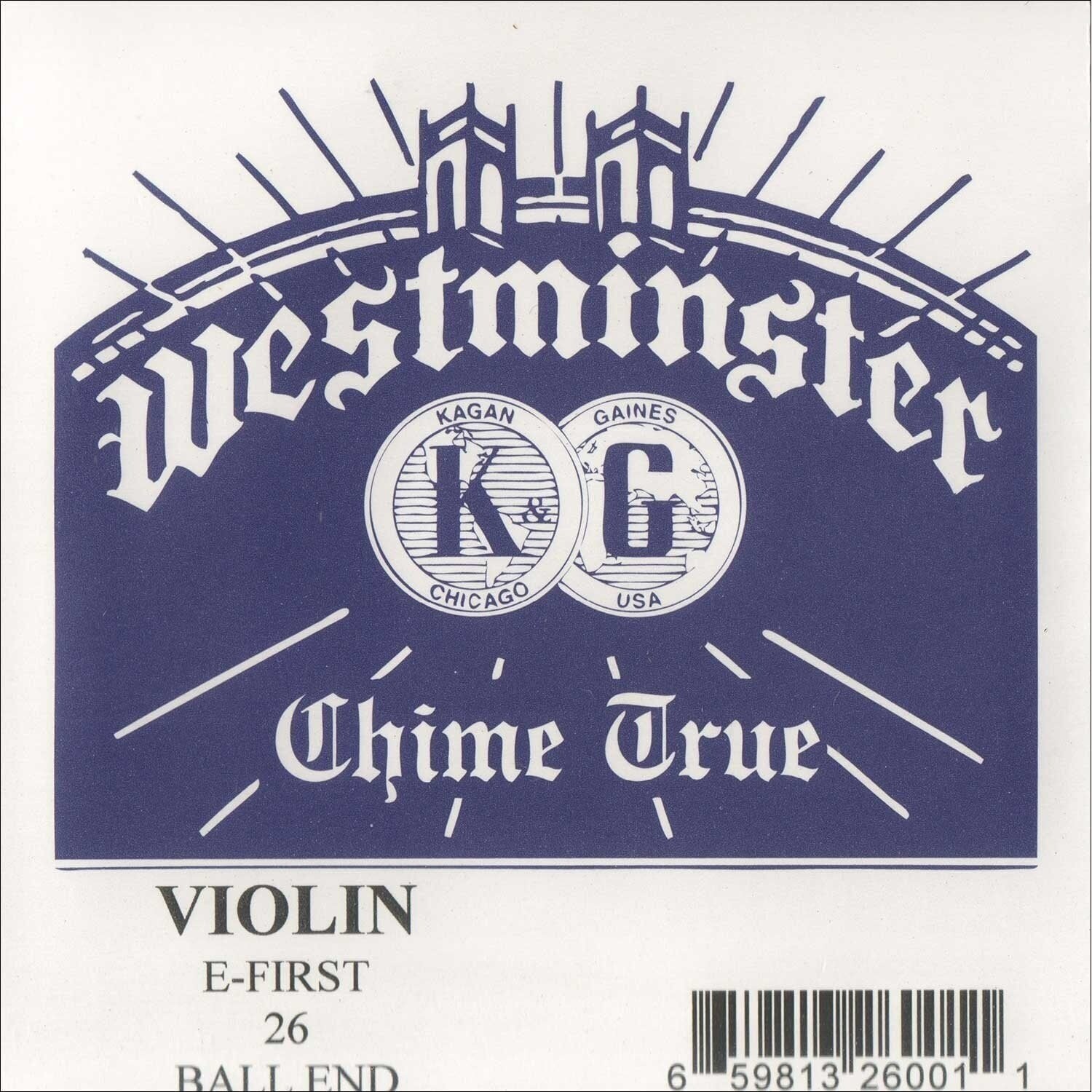 Žica za violinu Westminster E 4/4 Medium Ball End Žica za violinu