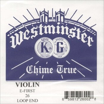 Violin Strings Westminster E 4/4 Medium E-Loop End Violin Strings - 1
