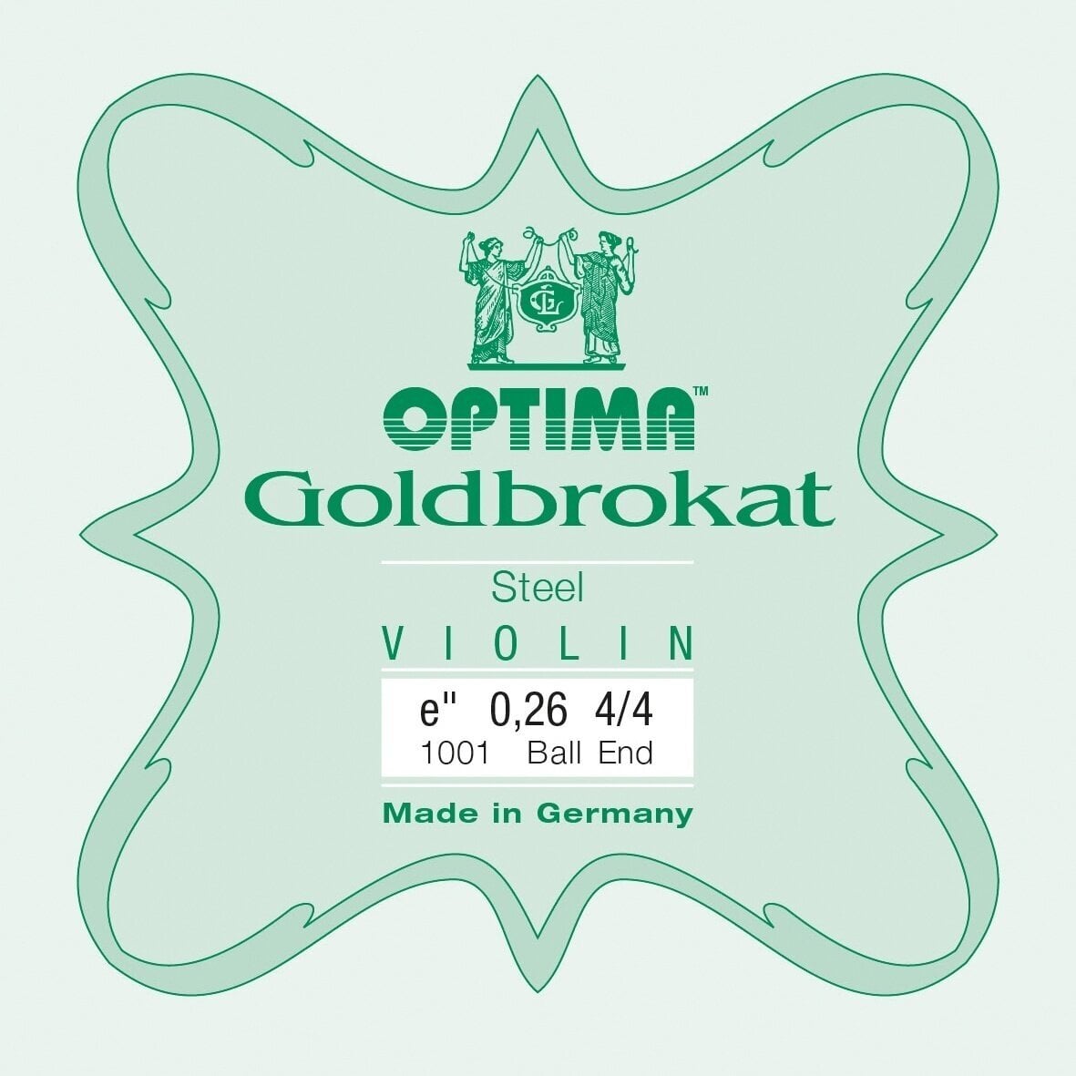 Saiten für Streichinstrumente Optima Goldbrokat E 4/4 Medium Ball End Saiten für Streichinstrumente